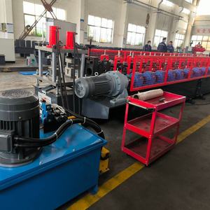 24 게이지 아연 도금 강철 강화 차고 도어 스트럿 (U-바) 프로파일 롤 성형 기계 - Product Image 2