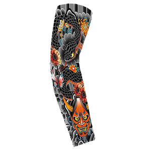 Manguitos ultrafinos sin costuras con estampado floral; Mangas protectoras solares aptas para tatuajes; Manguitos de ciclismo de verano para hombre y mujer - Product Image 5