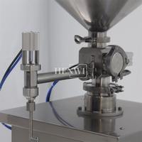Henwi Halbautomat ische Einkopf-Vertikal druck füll maschine wird in Kosmetik saucen verwendet. Wasch gele Hautpflege industrie