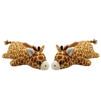 Personnalisé en gros 17 pouces visqueux laydown girafe en peluche jouet
