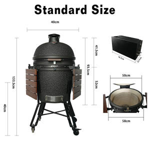 Parrilla Kamado <span class=keywords><strong>Epicure</strong></span> SERIE ULTRA de 22 Pulgadas, Barbacoa de Cerámica para Exteriores, Ahumador de Carbón, Horno de Carbón - Product Image 3