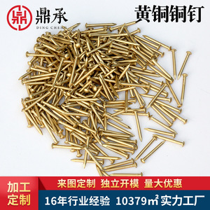Clous en laiton Dingcheng à tête ronde couleur or pour quincaillerie de porte d'armoire, plusieurs tailles - Product Image 5