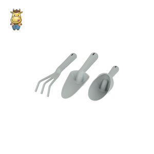 Ensemble de 3 jouets de plage pour enfants : râteau, pelle et pioche – Outils de jardinage pour le sable – Jeu d'extérieur estival - Product Image 1