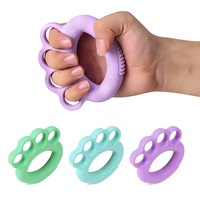Separador de Dedos de Silicona con Forma de Pata, Anillo de Agarre con Puntos de Masaje, Ejercitador de Mano para Rehabilitación y Entrenamiento de Fuerza de Dedos