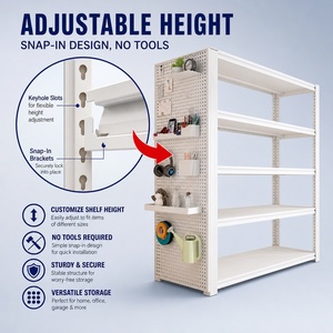 Estante de Almacenamiento Rosa para el Hogar, Estante de Múltiples Niveles Más Vendido para Sótano o Balcón, Organizador Colorido, Estantes de Mercado, Estantes Industriales - Product Image 2