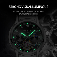 Montres mécaniques évider Tourbillon automatique étanche chaîne montre pour hommes mode haute qualité reloj