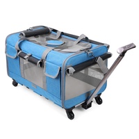Portable Pet Carrier Sac À Dos Sac Extensible Pliable Chien Chat Sling Bag2 en 1 Poussette Pour Animaux De Compagnie
