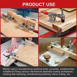 Ağır geçiş mandalı/çinko kaplama geçiş mandalı u-kelepçe yüklü manivelalı kelepçe büyük sıkma kuvveti ile - Product Image 3