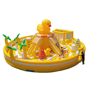 Parque Acuático Inflable Grande, Castillo Hinchable Flotante para Niños y Adultos, Juegos Acuáticos al Aire Libre - Product Image 1