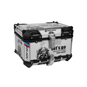 Boîtier supérieur élégant en alliage d'aluminium étanche d'une capacité de <span class=keywords><strong>45L</strong></span> pour les motos Boîtier arrière de moto étanche avec un design élégant - Product Image 1