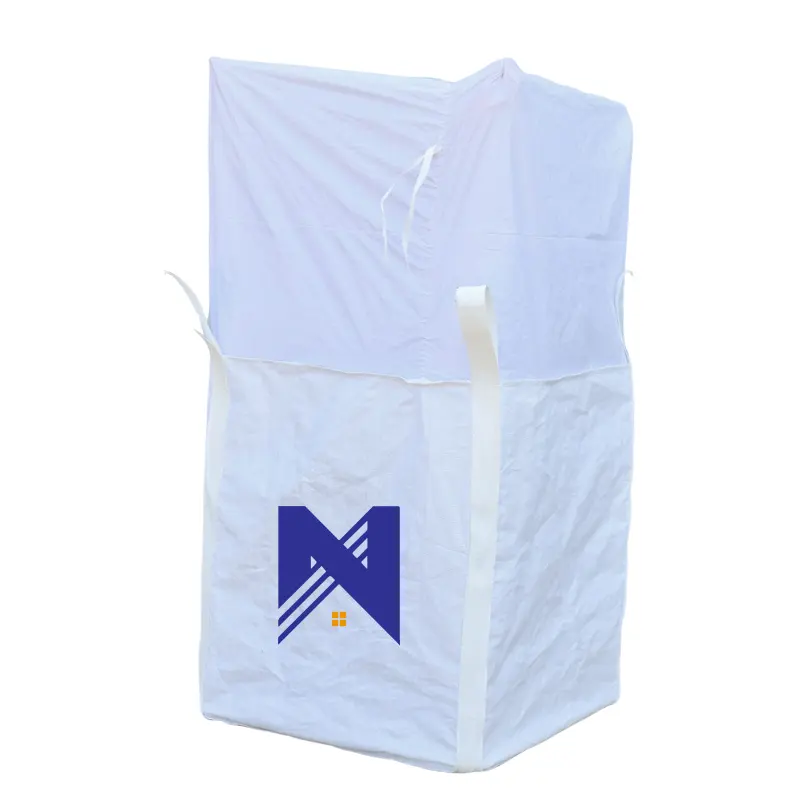 Fibc Bags Heavy Duty Builder Bag 200-Gallon Witte Geweven Polypropyleen Aannemer Vuilniszakken Voor Demo En Constructie