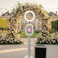 Machine de photomaton numérique portable ovale pour iPad, sur pied, station de selfie, en stock entrepôt USA