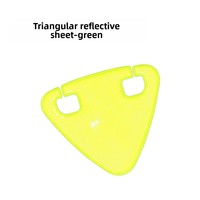 Réflecteur triangulaire pour selle de vélo avec logo personnalisé, multicolore, plaque réfléchissante de sécurité pour le cyclisme, réflecteur d'avertissement à fixer sur la selle de vélo