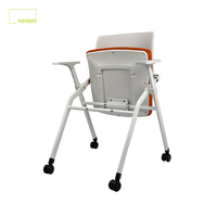 Bon marché, chaise de formation confortable et empilable, chaise en plastique, chaise de réunion en tissu