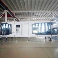 Modules de bureau à domicile avec toit, maison préfabriquée, chambres d'hôtel préfabriquées, mini-maison portable, capsule spatiale de camping de luxe