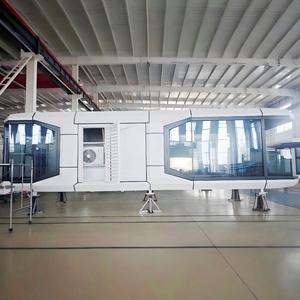 Capsule Abitative per Ufficio Domestico con Tetto, Casa Prefabbricata, Camere d'Albergo Prefabbricate, Casa Minuscola Portatile, Capsula Spaziale di Lusso per Campeggio - Product Image 3