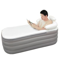 Baignoire gonflable pliable pour couple en PVC épais de grande taille, baignoire pour adultes