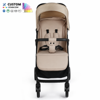 Poussette bébé pliable légère avec cadre en acier inoxydable, inclinable en 3 positions, pliage à une main, grand panier, idéale pour les voyages, vente en gros