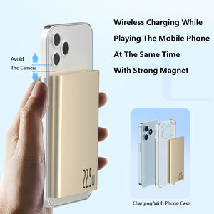 Banco de energía inalámbrico magnético de metal superdelgado, carcasas de aluminio, cargador portátil de carga rápida, paquete de batería Mag seguro para <span class=keywords><strong>iPhone</strong></span> - Product Image 4