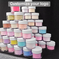 Suministros para Uñas, Colores de Alta Pigmentación, Polvo Acrílico Profesional de 1oz, Set de Polvo Acrílico Color Rosa Nude para Extensión de Uñas