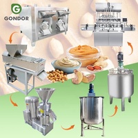 Machine de fabrication de beurre d'arachide en pâte de houmous de noix de cajou entièrement automatique Ligne de production avec plante
