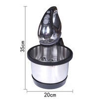 Mixeur alimentaire portable pour la cuisine, 3 vitesses, avec bol mélangeur en acier inoxydable de grande capacité, crochets pétrisseurs RAF