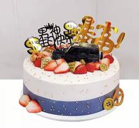 Maquette de gâteau factice personnalisée de haute qualité pour la simulation de pâtisserie, gâteau aux fruits pour fête d'anniversaire