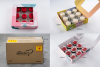 Fulansweet Venta caliente Postre congelado Navidad Pasteles congelados Pastel de cumpleaños Barras de proteínas A tiempo Entrega Pastel de fiesta de chocolate