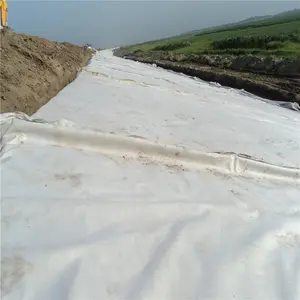 पीईटी सफेद रंग Nonwoven कम फाइबर भू टेक्सटाइल 200g/वर्गमीटर