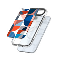 Coque arrière détachable Macocase avec impression UV, étuis de téléphone esthétiques à coussin d'air, coque PC pour iPhone 17