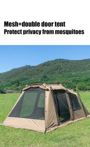 <span class=keywords><strong>Tente</strong></span> <span class=keywords><strong>tunnel</strong></span> familiale de luxe pliable Comcoco APZ248, grande capacité (<span class=keywords><strong>8</strong></span>-10 <span class=keywords><strong>personnes</strong></span>), 2 chambres, en Oxford 150D, imperméable (PU3000mm) - Product Image 4