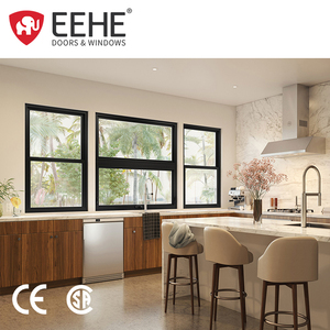 EEHE 35.5 X35.5FT הוריקן השפעת חלון יחיד תלוי עם מסכים מזוגגים אלומיניום חלון כפול תלוי - Product Image 3