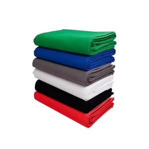 Toile de fond de photographie de studio portable en gros, en tissu mousseline épais découpé, couleurs bleu, noir, gris, vert - Product Image 5