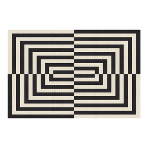 Alfombra Moderna de Diseño Geométrico Rectangular, de Fibra de Poliéster Resistente a las Manchas, para Sala de Estar, Dormitorio, Decoración del Hogar - Product Image 3