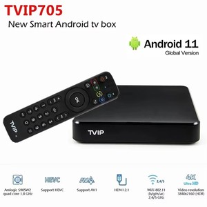 <span class=keywords><strong>TVIP</strong></span> 705 605 4K avec double Wifi S-box IPTV 4K HEVC HD TVIP605SE Android 11 Lecteur multimédia iptv Streamer Linux TVbox <span class=keywords><strong>710</strong></span> Suède Italie - Product Image 1