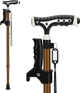 Bastón magnético multifuncional ajustable para ancianos <span class=keywords><strong>con</strong></span> luz LED Bastón para <span class=keywords><strong>caminar</strong></span> <span class=keywords><strong>con</strong></span> <span class=keywords><strong>dos</strong></span> asas - Product Image 3