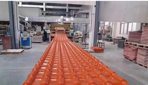 Bốn lớp ngói đôi Roman ngói mái nhà tấm phong cách Tây Ban Nha dài khoảng Roof tấm cho Nhà kho và nhà máy và đền thờ - Product Image 6