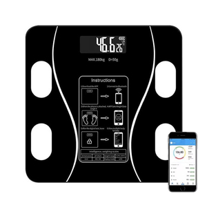 <span class=keywords><strong>Balance</strong></span> connectée numérique 180 kg pour usage domestique, moniteur de masse grasse, de masse musculaire et d'hydratation corporelle, écran LCD en verre trempé, <span class=keywords><strong>balance</strong></span> électronique - Product Image 3