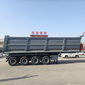 Phía Đông tipper phía sau sử dụng rộng rãi trailers tri-trục cho vật liệu xây dựng End Dump Tipping bán xe tải Trailer - Product Image 2
