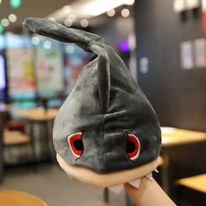 Chapeau en peluche amusant Requin, Baleine blanche, Orca avec queue mobile et musique, pour Halloween, fête, cosplay, cadeau, vente en gros, personnalisé, OEM - Product Image 2