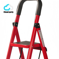 Échelle pliante en aluminium à 5 marches Cloud-party, style A, avec rails épaissis, portable pour appartement et usage domestique, capacité de charge de 150 kg