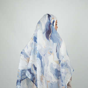 Multi-Color doble aguja de ala ancha Modal algodón viscosa de gran tamaño étnico Arabia Saudita Oriente Medio 90*200 Modal nuevo Hijab - Product Image 4