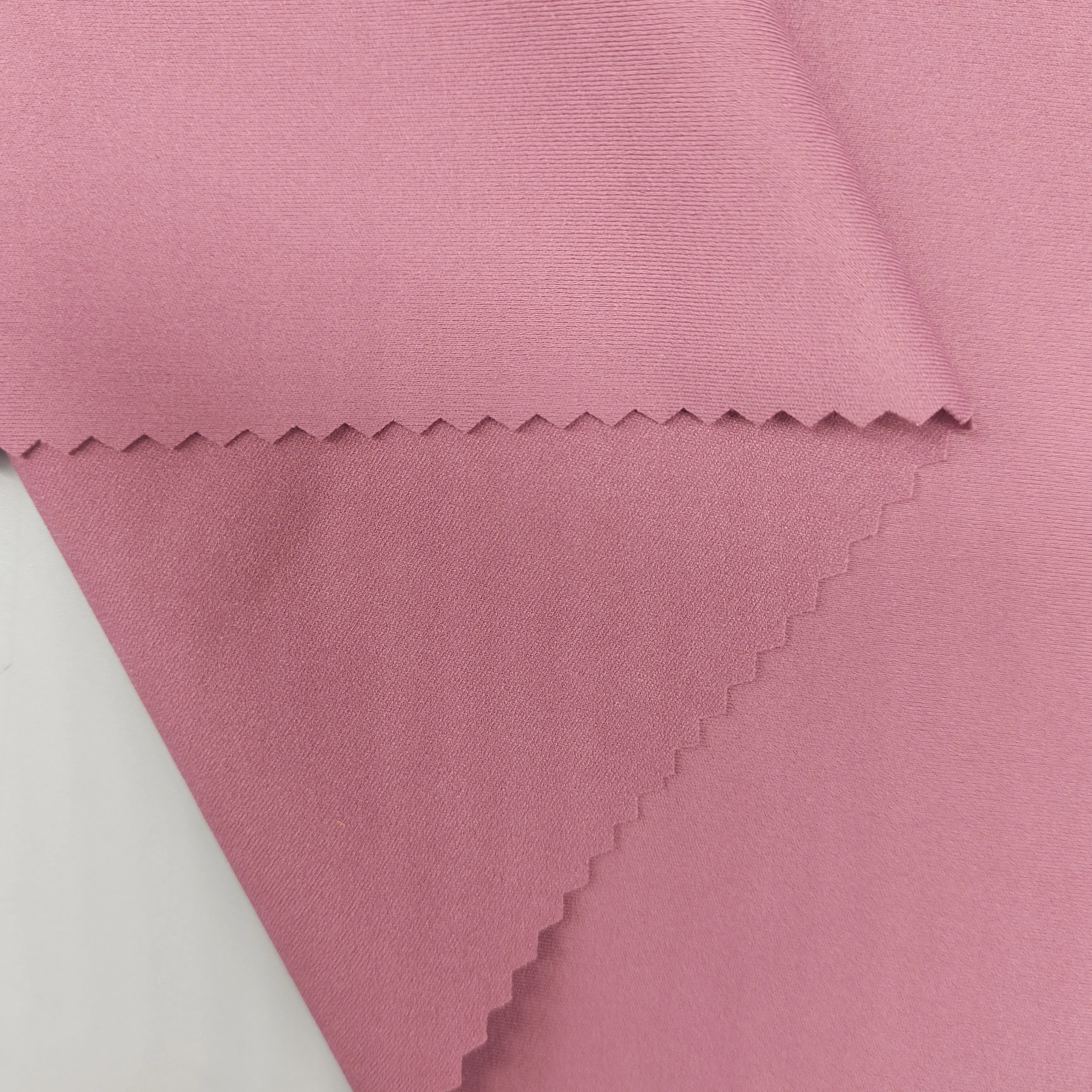 Haute qualité 75% Nylon 25% Spandex trame tricoté Double face tissu extensible Yoga costume Textile tissu
