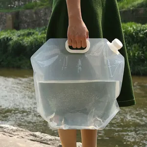 5L/10L taşınabilir açık katlanabilir katlanabilir su torbaları kamp yürüyüş içme taşıyıcı depolama su deposu