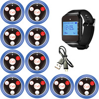 Système d'appel sans fil pour restaurants hôpitaux Buzzer illimité Quiz Queue Management Guest Coaster Pager Watch Pager for