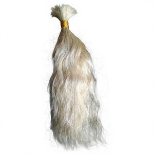 90% สำหรับต่อผมแบบไม่ใช้เรมีแบบอินเดียผมเป็นกลุ่มมีสีด้านธรรมชาติ - Product Image 3