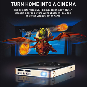 Pour projecteur DLP Mini BT WiFi Android 9.0 Batterie 4000mAh 4K Miracast <span class=keywords><strong>Airplay</strong></span> Projecteur vidéo intelligent mobile 200 Lumens <span class=keywords><strong>2</strong></span> - Product Image 6