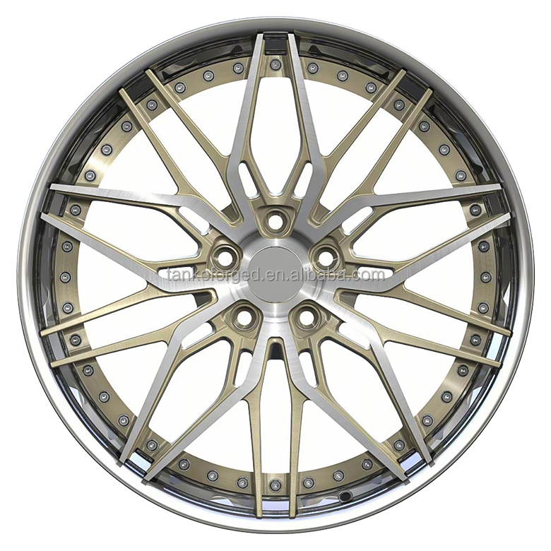 Polished+Brushed Champagne Gold