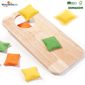 <span class=keywords><strong>Gioco</strong></span> da Esterno in Legno per Bambini, Set Tavolo da Lancio con Sacchetti di Sabbia, <span class=keywords><strong>Gioco</strong></span> Multiplayer per Ragazzi - Product Image 2