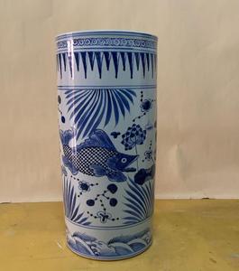 <span class=keywords><strong>Portaombrelli</strong></span> <span class=keywords><strong>in</strong></span> <span class=keywords><strong>ceramica</strong></span> a forma di cilindro di alta qualità blu e bianco <span class=keywords><strong>portaombrelli</strong></span> vaso 54cm - Product Image 1